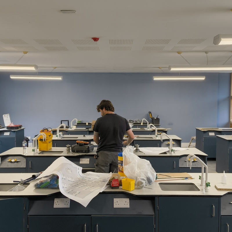 New Power for desks at a school in Birmingham